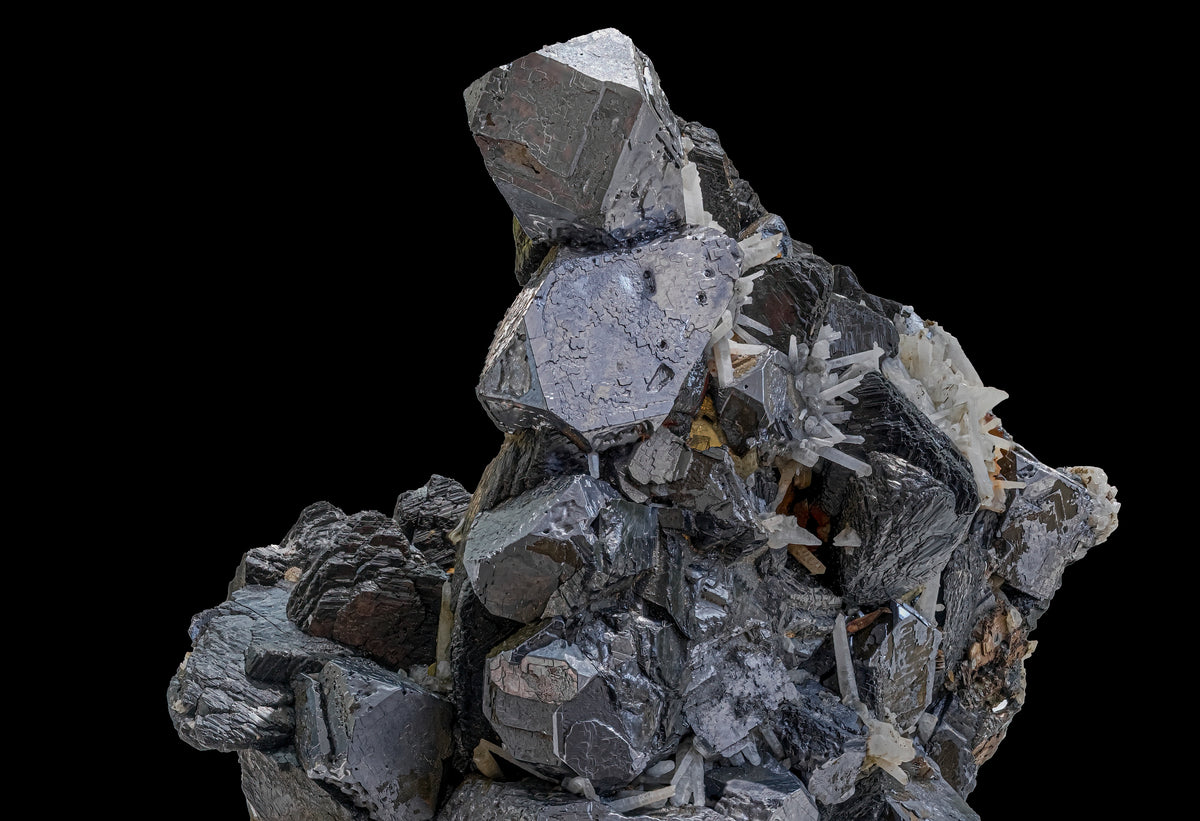 Tablecloth: Galena, with Chalcopyrite — Dalnegorsk, Primorsky Krai, Russia — Original Color