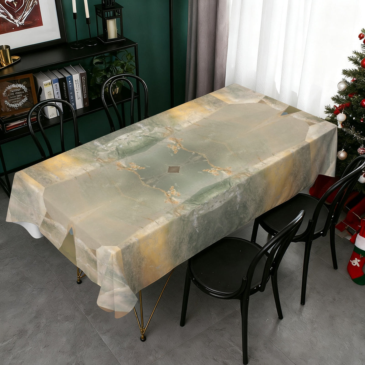 Tablecloth: Quartz, with Chlorite — Montgomery County, North Carolina, USA — Original Color