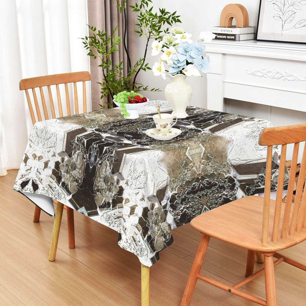 Tablecloth: Cuprite — Rubtsovskiy Mine, Krai, Russia — Inverted Color