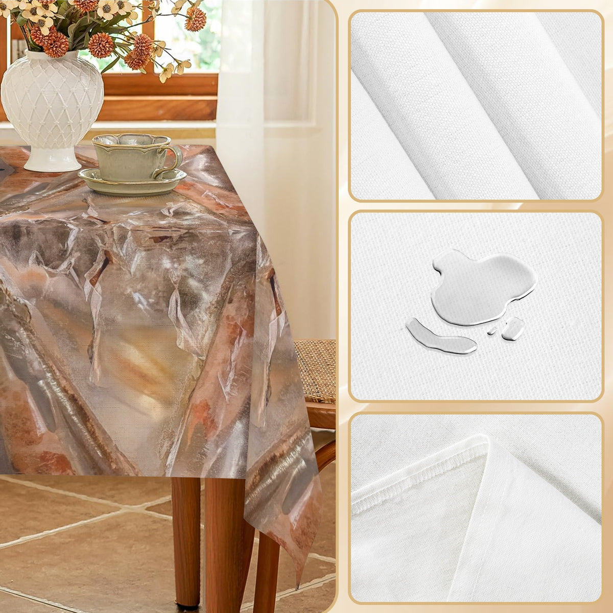 Tablecloth: Quartz, Mud Included — Cleveland, North Carolina — EX Crystal Perfection — Original Color