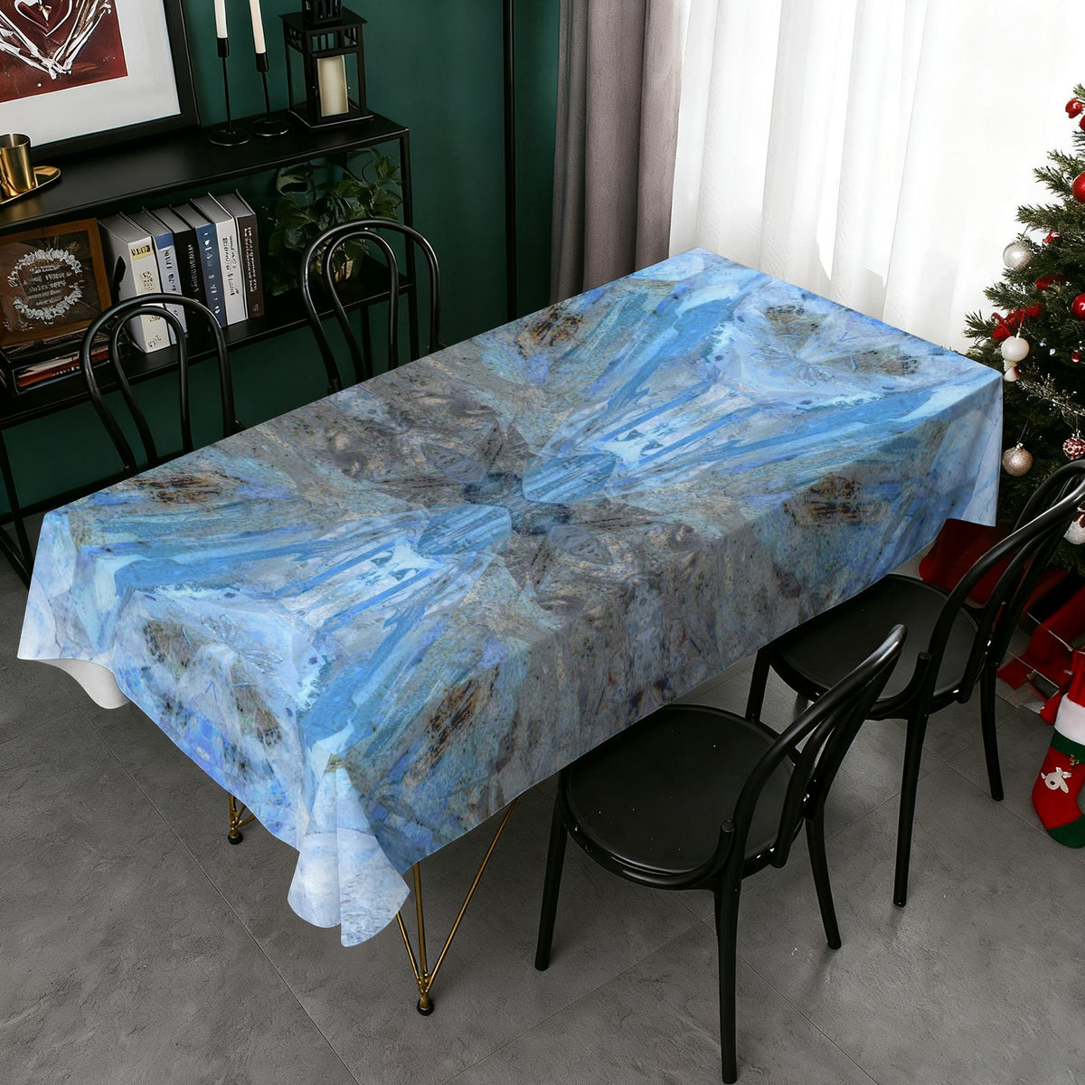 Tablecloth: Quartz, Mud Included — Cleveland, North Carolina, USA — EX Kenny Gay — Inverted Color