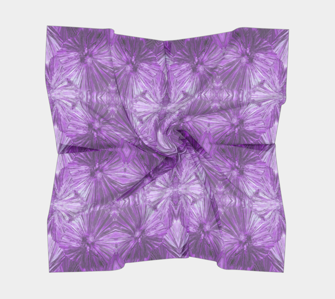 Square Scarf: Pyrophillite ,Piedmont Minerals Mine, Orange County, North Carolina, USA,  Colorized Violet