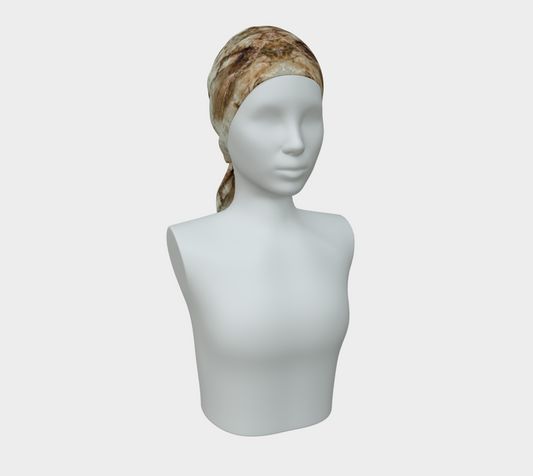 Scarf / Bandana: Quartz Rutilated: Alexander County Circa 1905 North Carolina USA