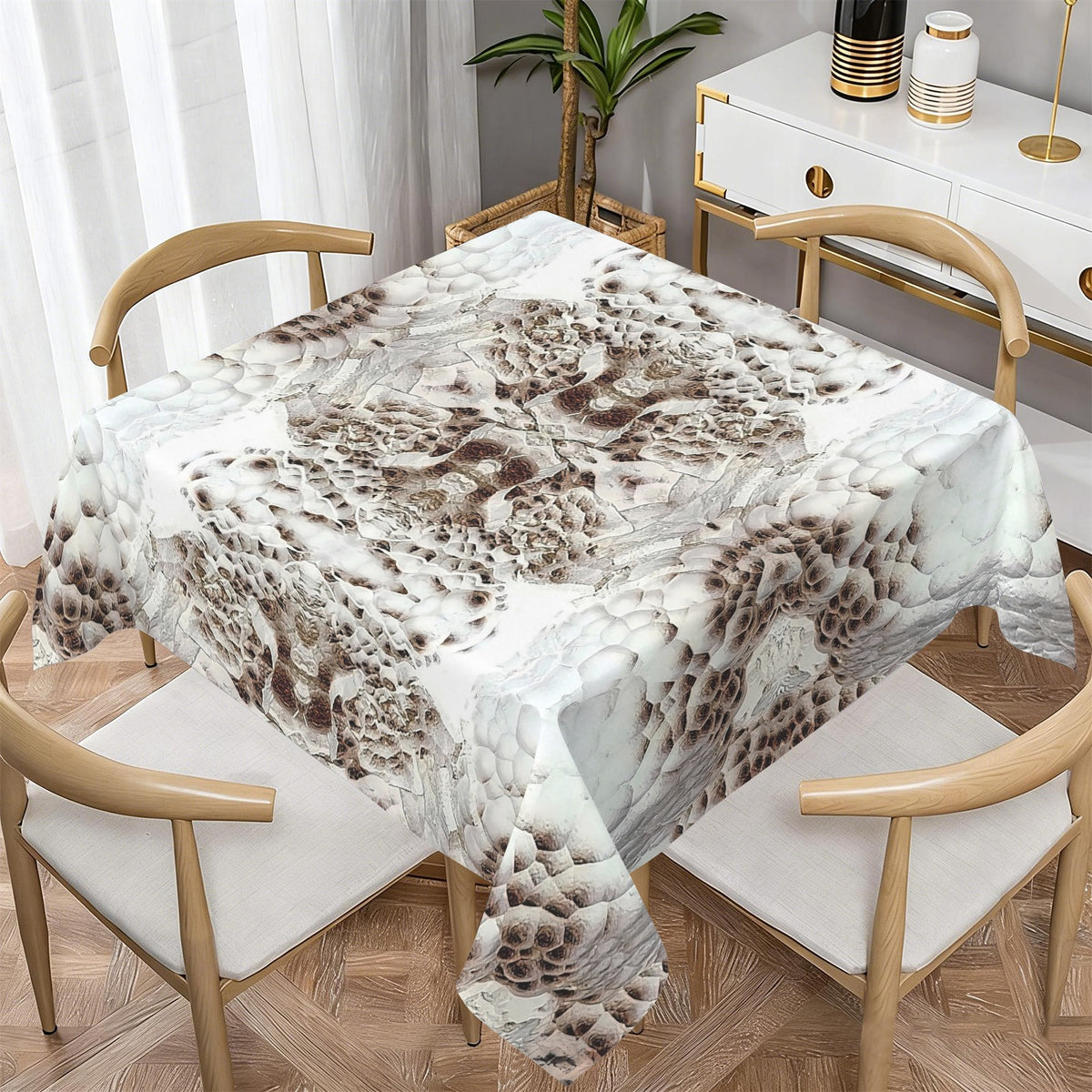 Tablecloth: Hematite, Botryoidal — New Mexico, USA — Inverted Color