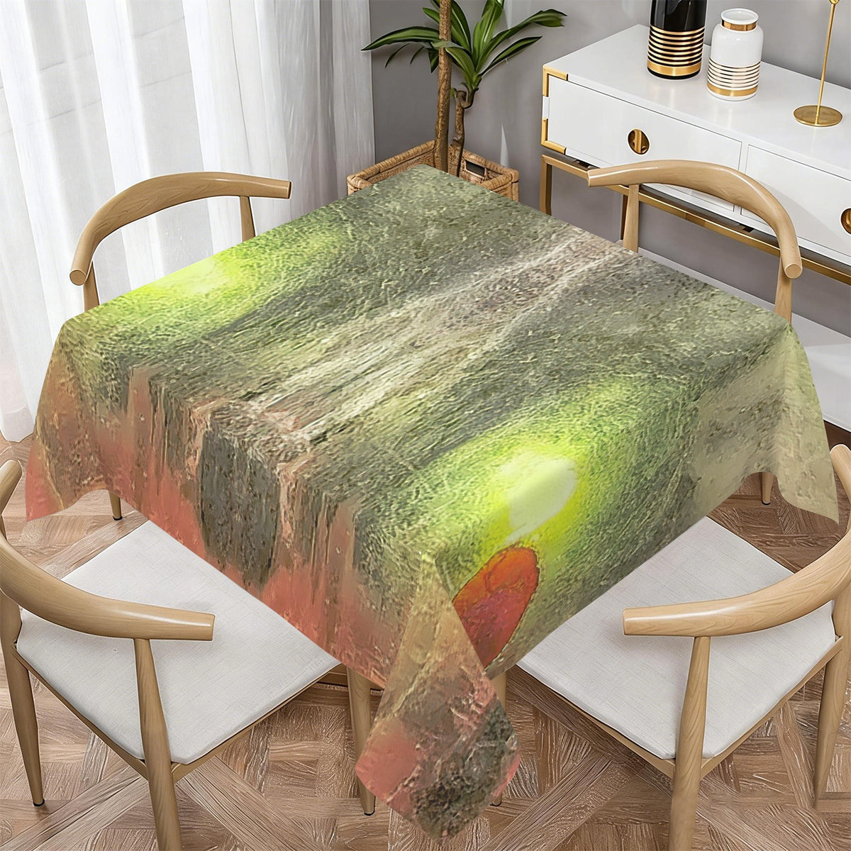 Tablecloth: Muscovite, with Garnet — Spruce Pine, Mitchell County, USA — Inverted Color