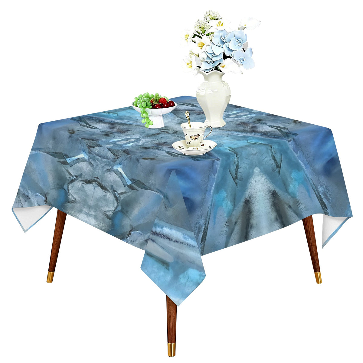 Tablecloth: Quartz, Mud Included — Cleveland, North Carolina — EX Crystal Perfection — Inverted Color
