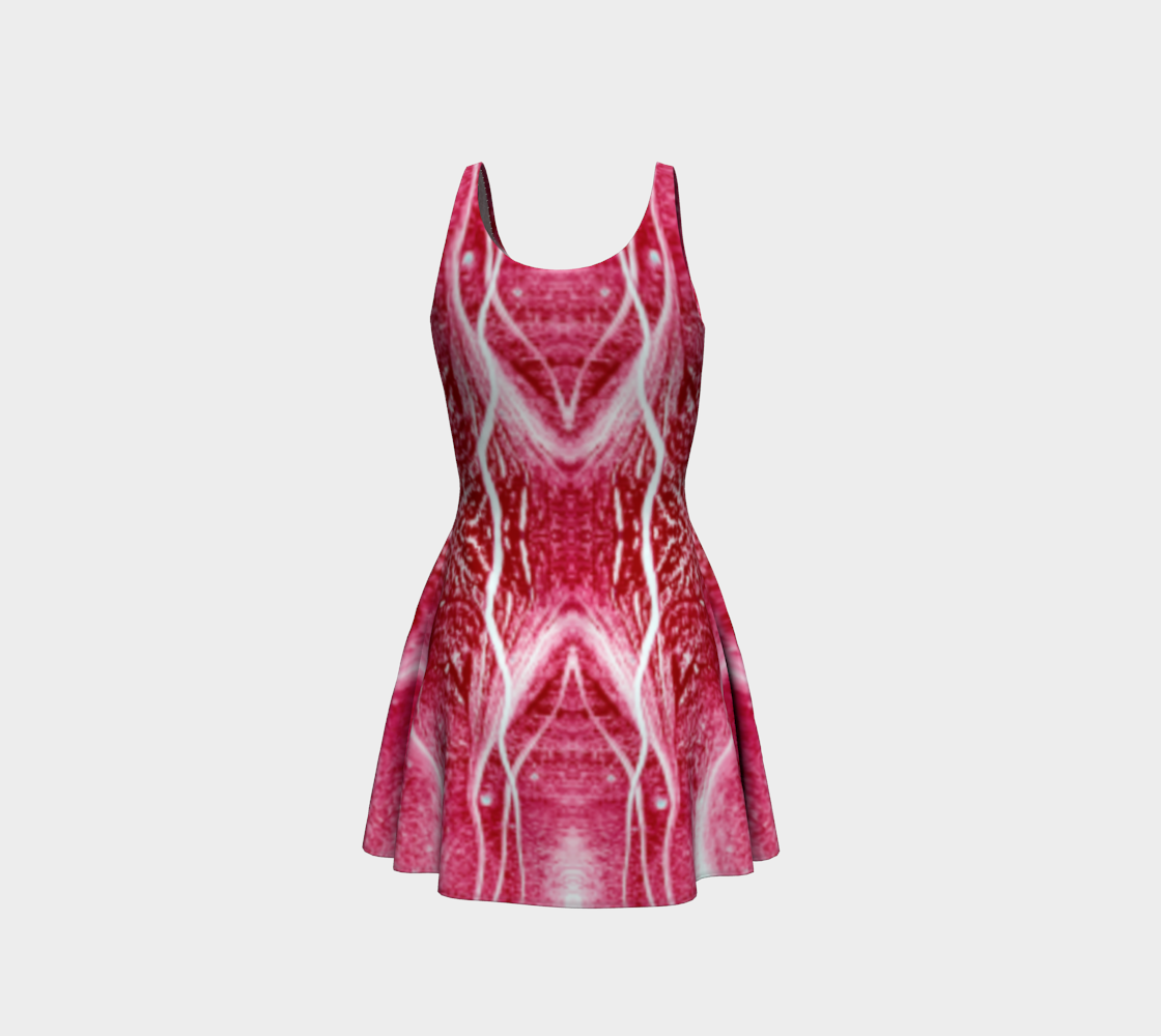 Flare Dress: H Color (Toluidine Red) Dispersing in Croom Acrylic House Paint