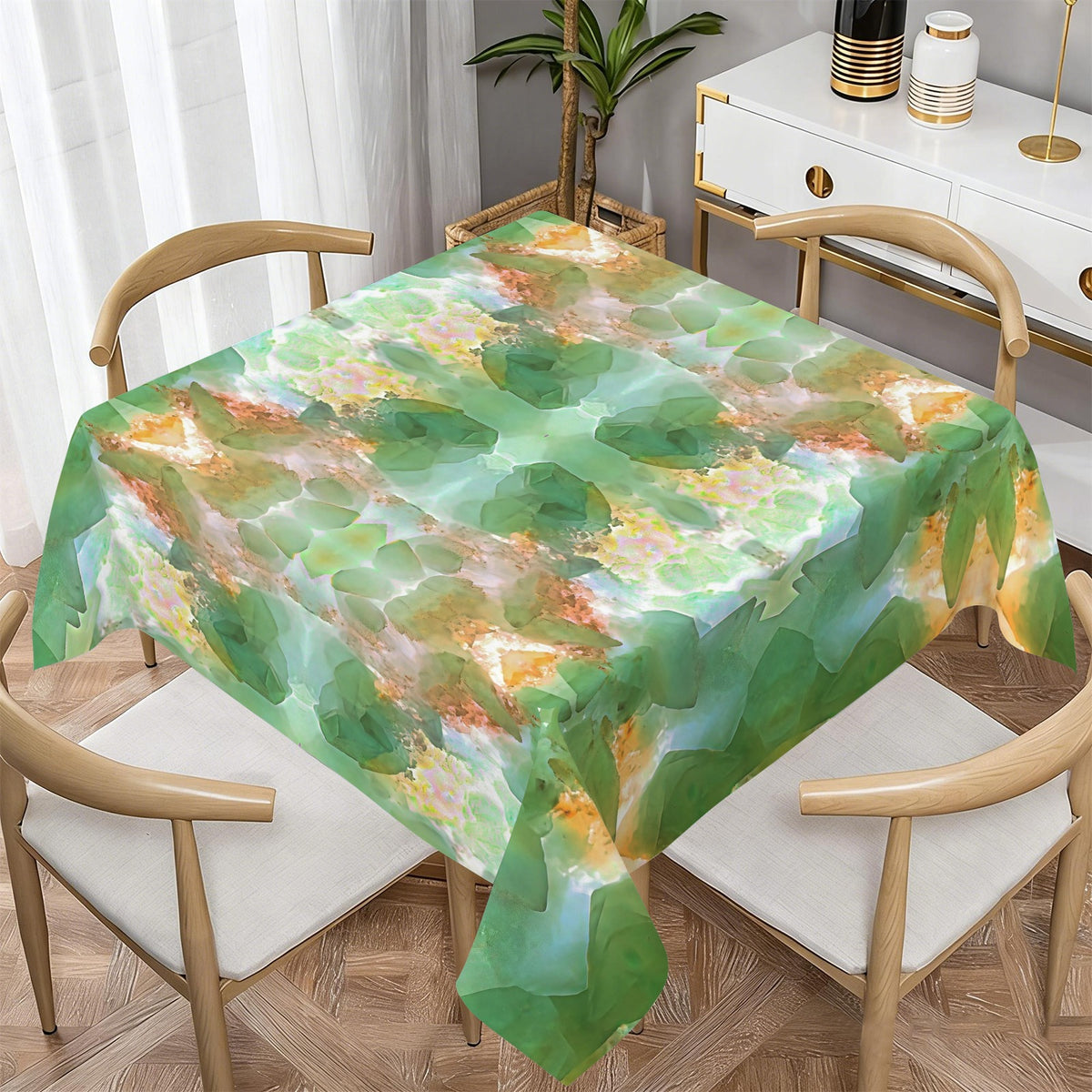 Tablecloth: Calcite — Moncure, Chatham, North Carolina, USA — Inverted Fluorescent Color