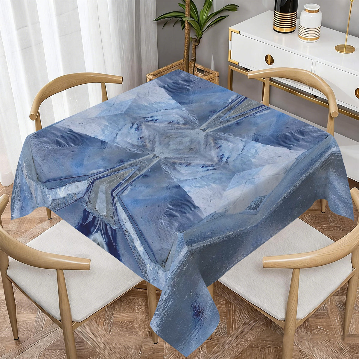 Tablecloth: Calcite — Sokolovskoe Iron Mine, Rudny, Kostanay Region, Kazakhstan — Inverted Color