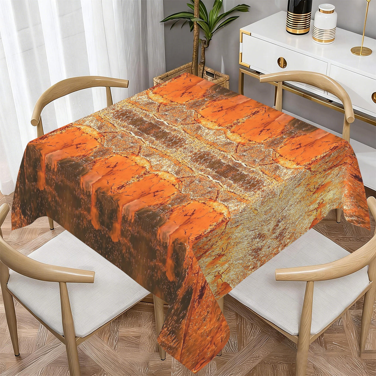 Tablecloth: Quartz, Smoky — Alexander County, North Carolina, USA — Colorized