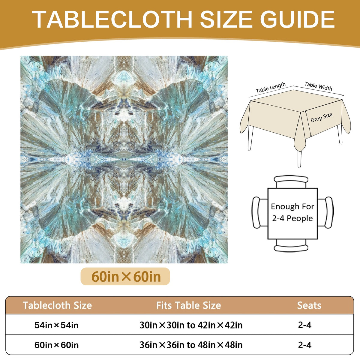 Tablecloth: Goethite — South Africa — Inverted Color