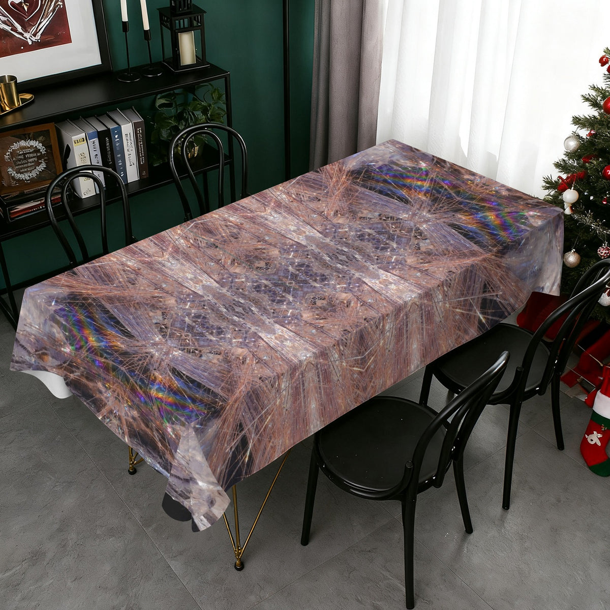 Tablecloth: Rutile, Quartz -Rutilated — Alexander County, North Carolina, USA — EX Jaffe's Minerals — Original Color