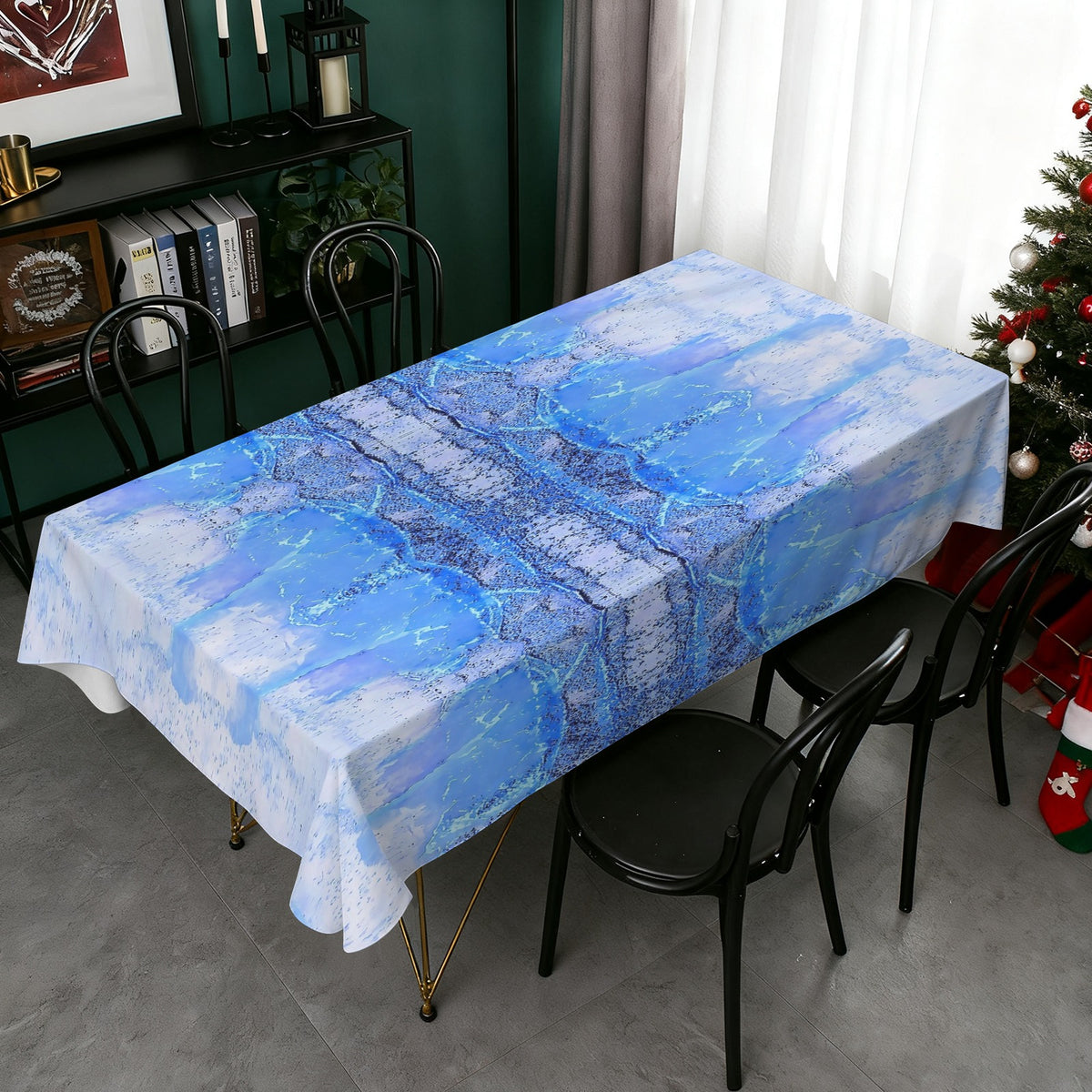 Tablecloth: Quartz, Smoky — Hiddenite, Alexander County, North Carolina, USA — Inverted Color