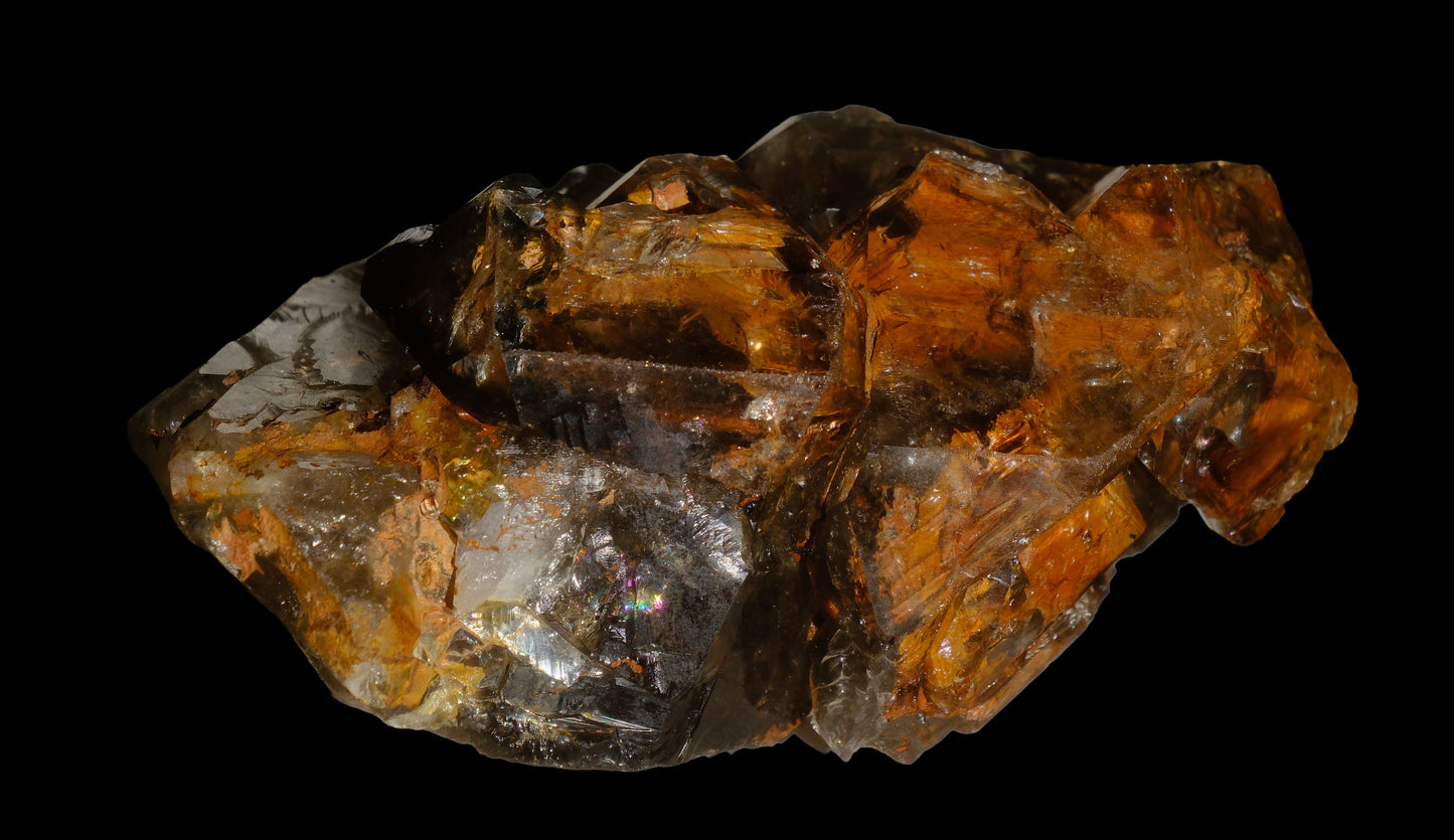 Square Scarf: Quartz, Mud Included, Alexander County, North Carolina, USA, EX Kenny Gay, Original Color