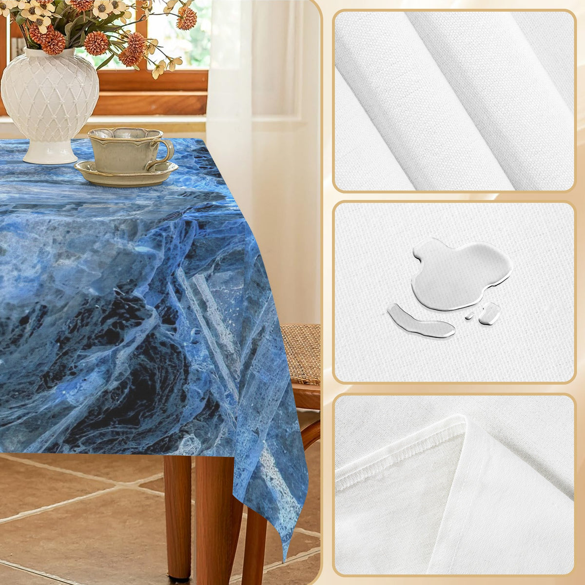 Tablecloth: Kyanite — Black Mountain, North Carolina, USA — Inverted Color