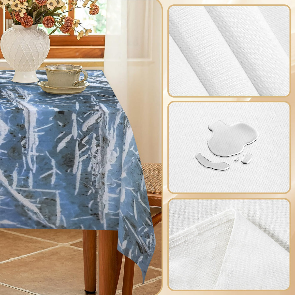 Tablecloth: Goethite, on Calcite — South Africa — Inverted Color