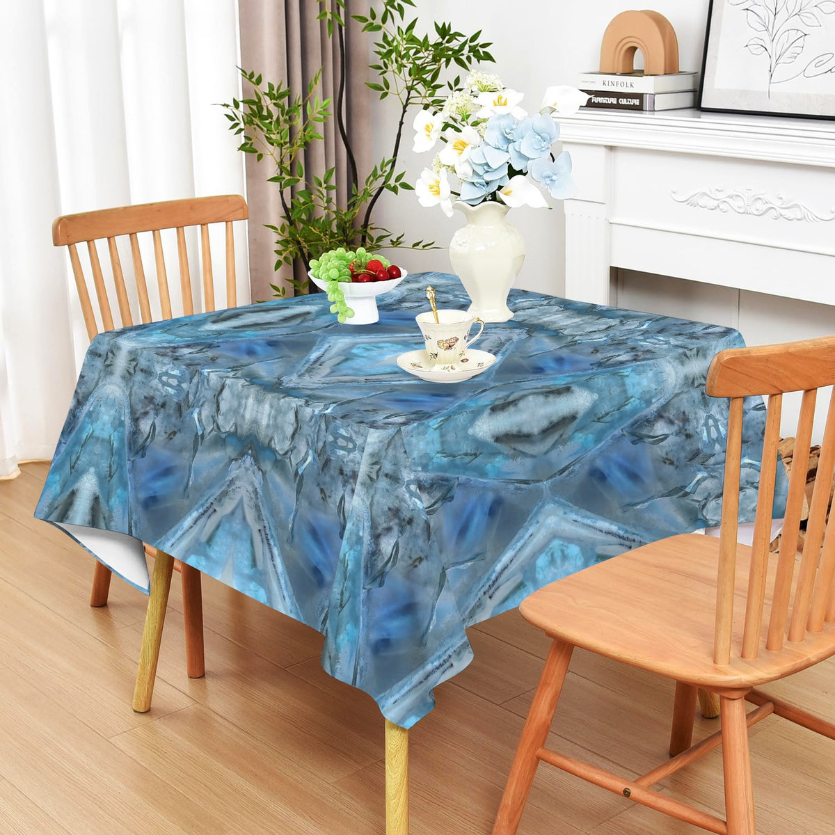 Tablecloth: Quartz, Mud Included — Cleveland, North Carolina — EX Crystal Perfection — Inverted Color