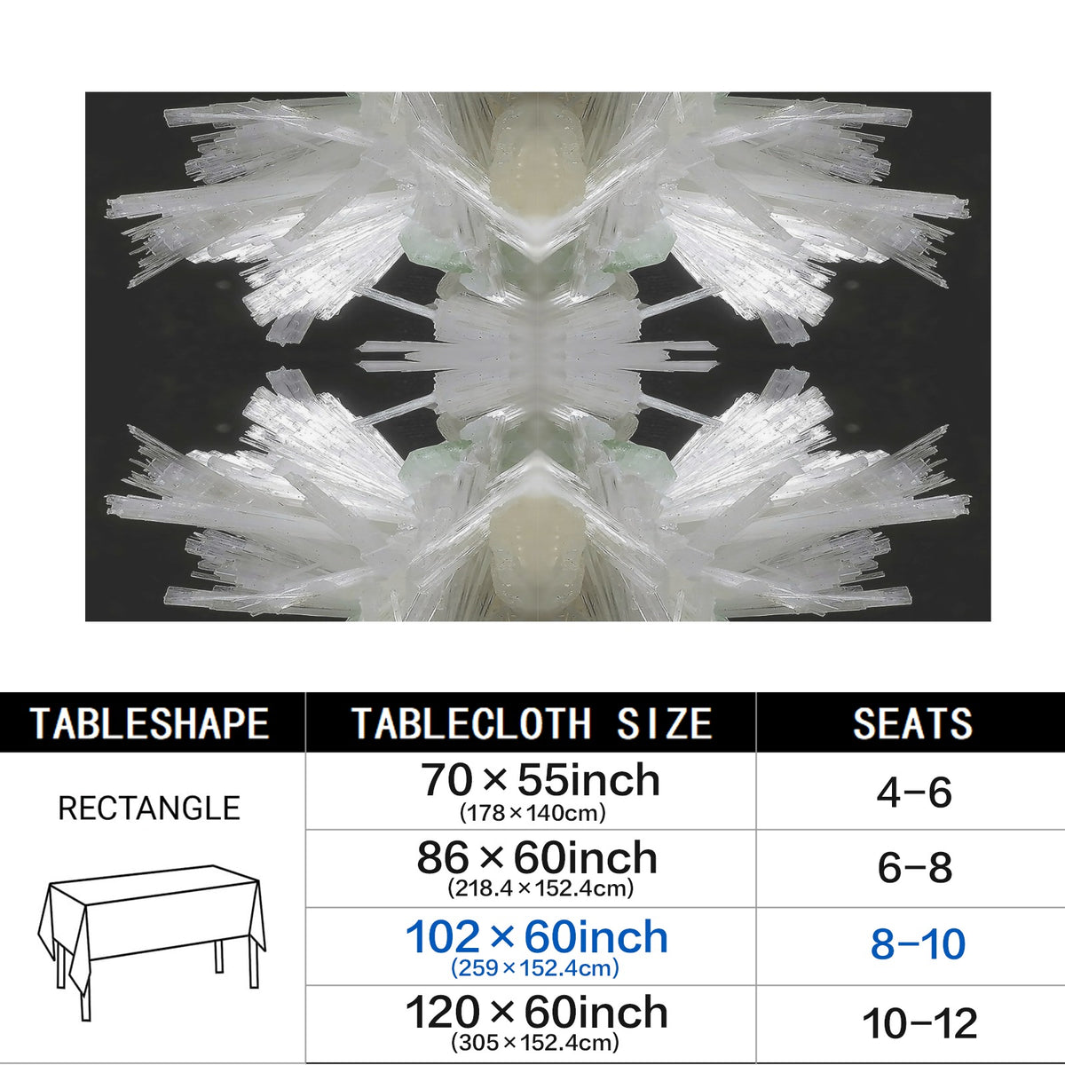 Tablecloth: Scolecite — India — Original Color