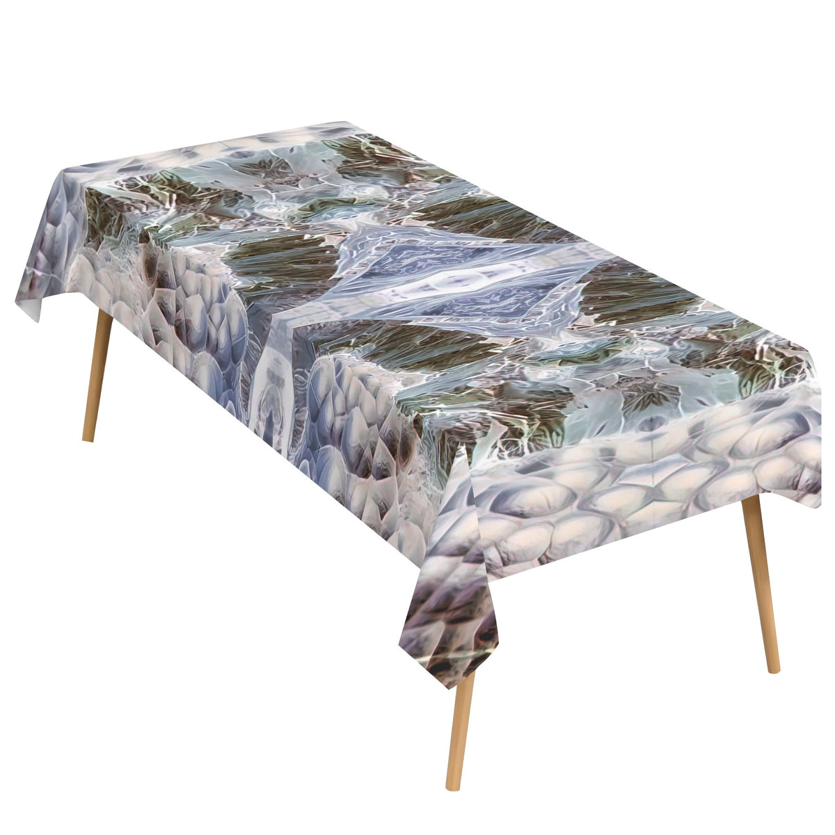 Tablecloth: Hematite, Botryoidal — New Mexico, USA — Inverted Color
