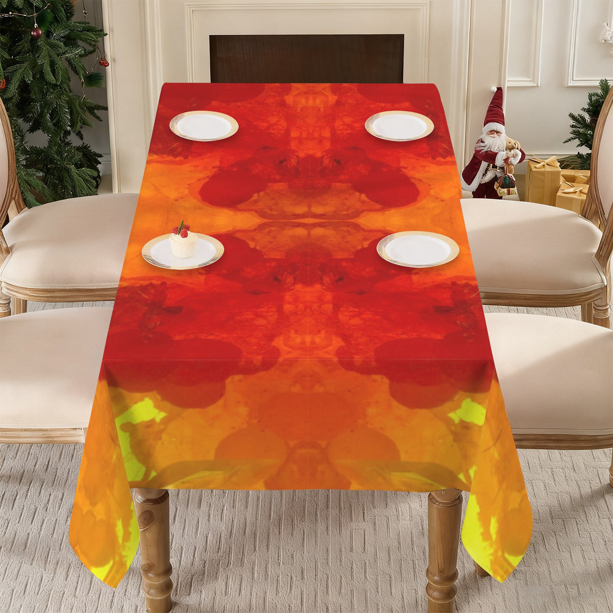 Tablecloth: Mimetite, on Wulfenite — San Francisco Mine, Mexico — EX Chris Wright — Inverted Color