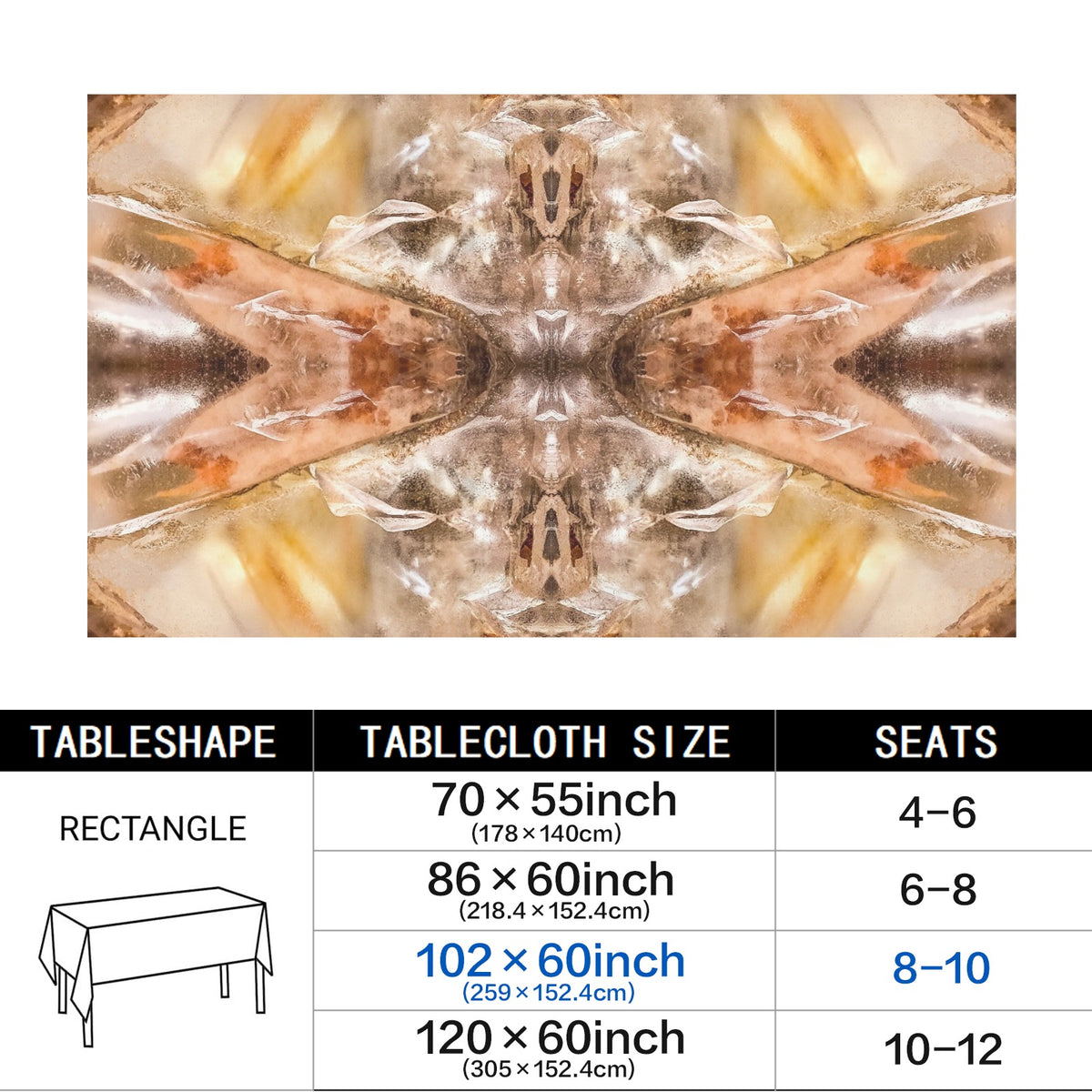 Tablecloth: Quartz, Mud Included — Cleveland, North Carolina — Original Color