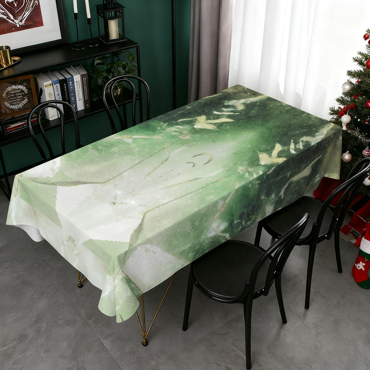 Tablecloth: Quartz, with Chlorite — Montgomery County, North Carolina, USA — Original Color