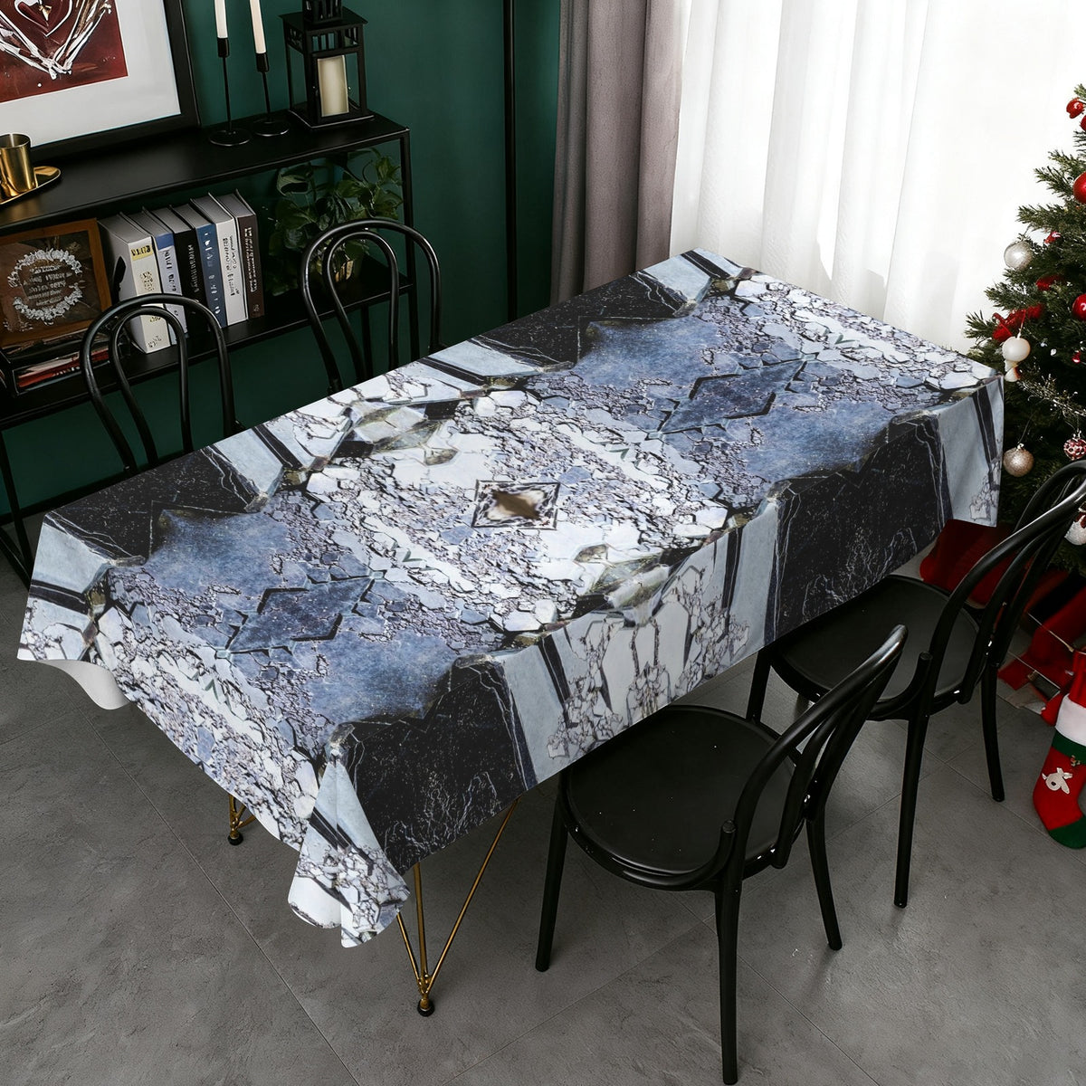 Tablecloth: Cuprite — Rubtsovskiy Mine, Krai, Russia — Inverted Color