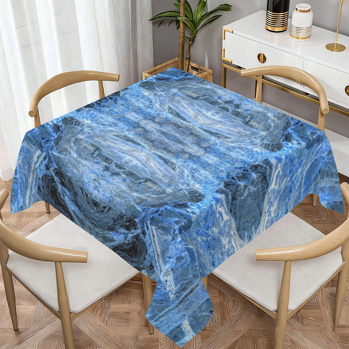 Tablecloth: Kyanite — Black Mountain, North Carolina, USA — Inverted Color