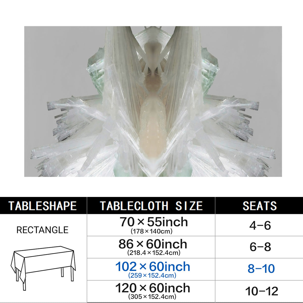 Tablecloth: Scolecite — India — Original Color