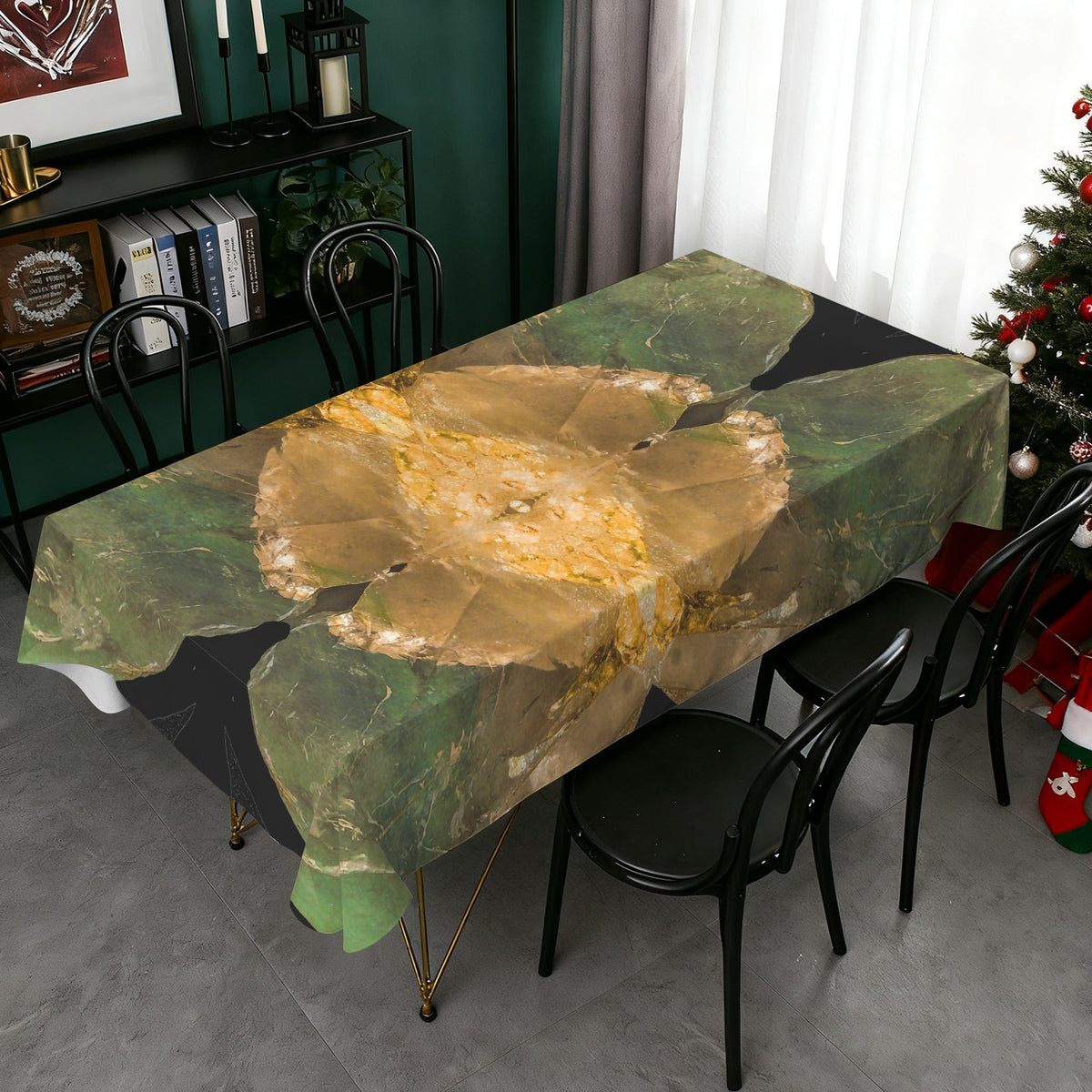 Tablecloth: Quartz, with Chlorite — Montgomery County, North Carolina, USA — Original Color