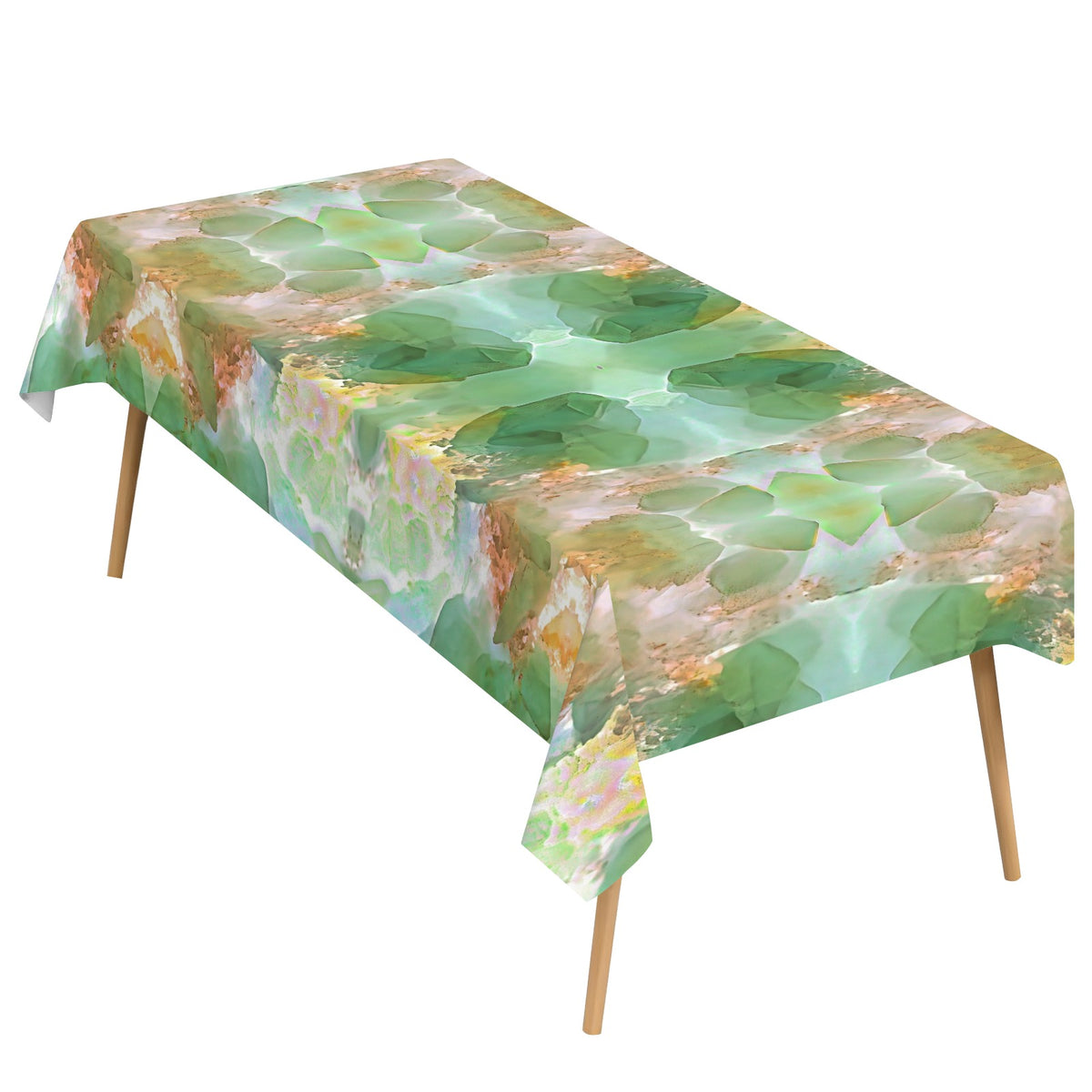Tablecloth: Calcite — Moncure, Chatham County, North Carolina, United States — EX Laurie Adams — Inverted Fluorescent Color
