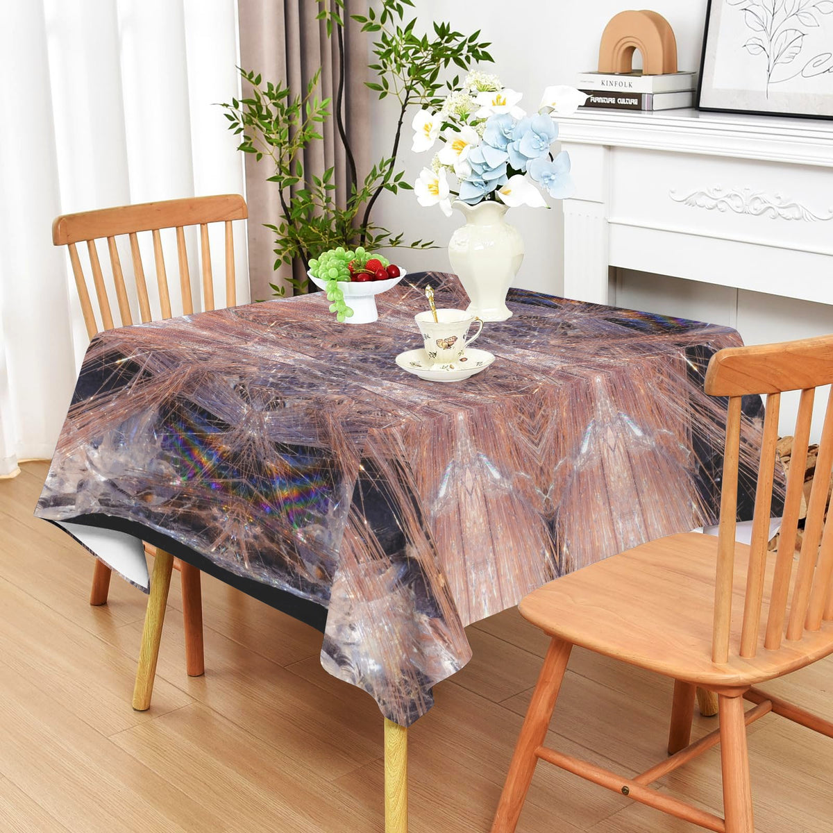 Tablecloth: Quartz, Rutilated — Alexander County, North Carolina, USA — Circa 1907 — Original Color