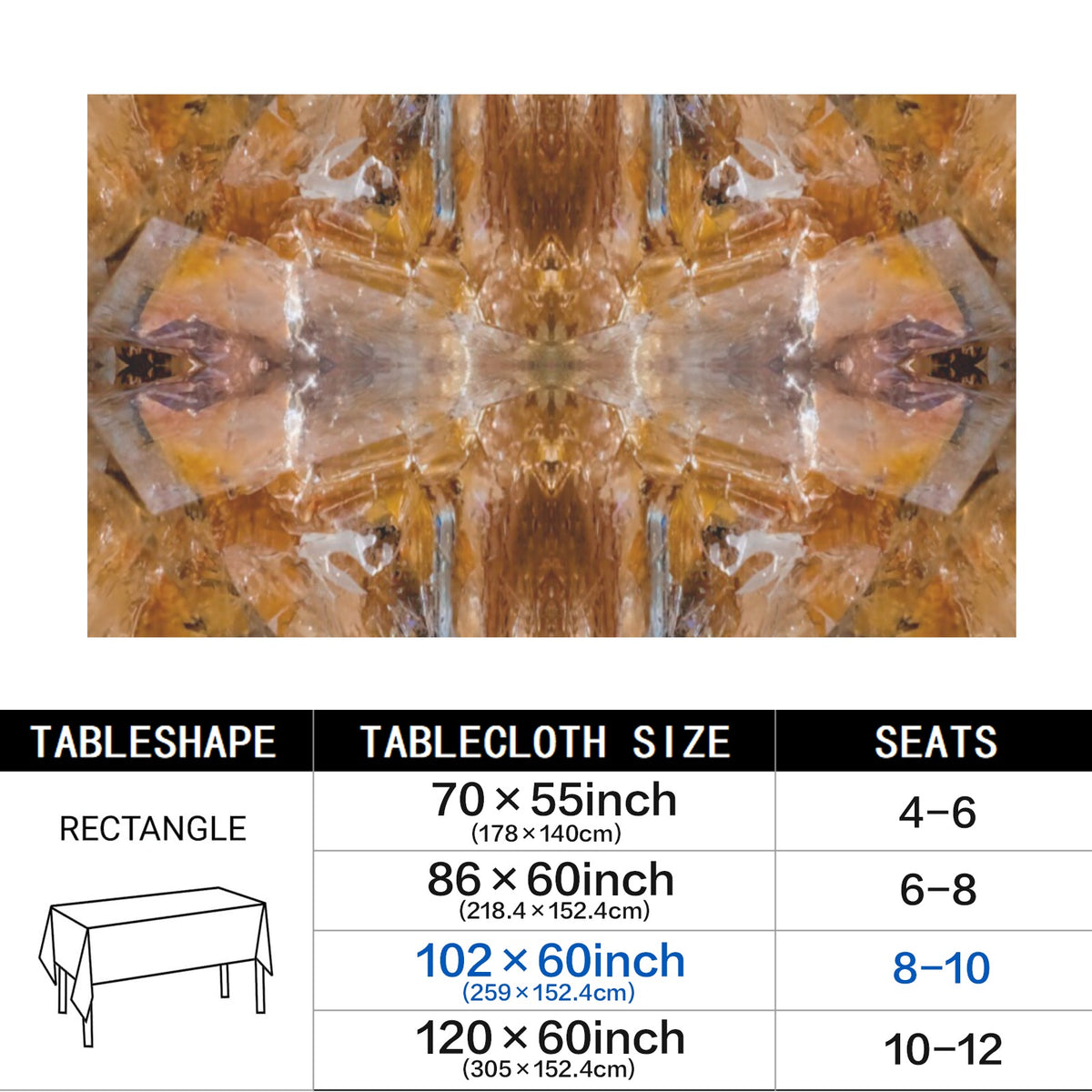 Tablecloth: Quartz, Mud Included — Cleveland, North Carolina — Original Color