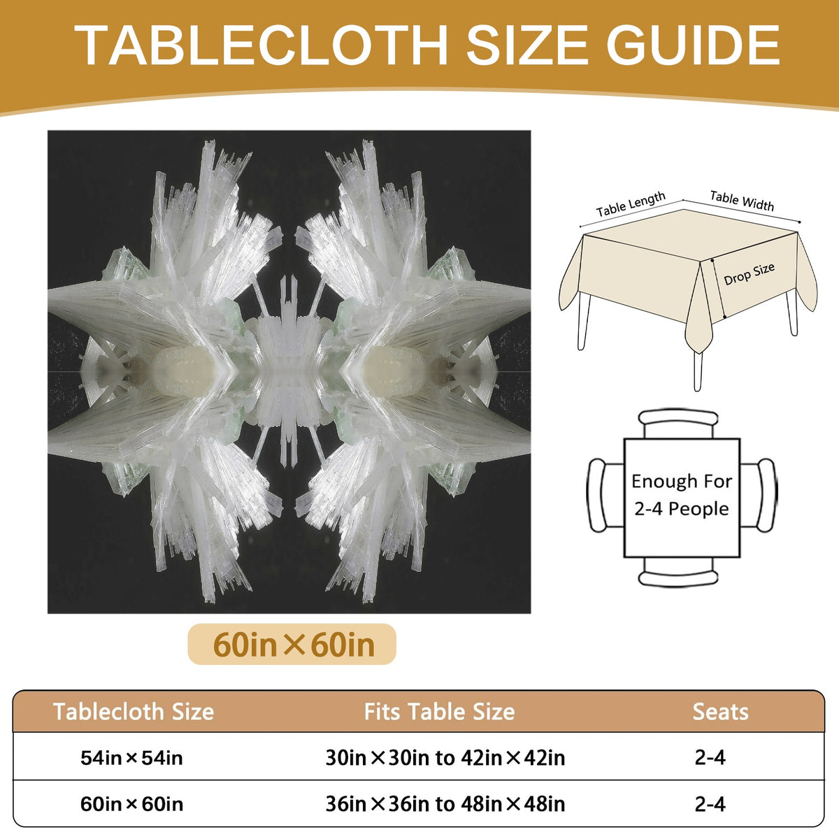 Tablecloth: Scolecite — India — Original Color
