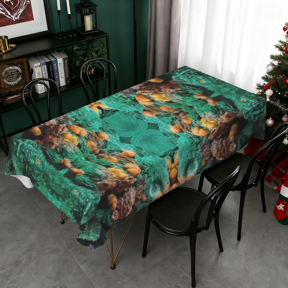 Tablecloth: Azurite Malachite — Brazil — EX Chris Wright — Original Color