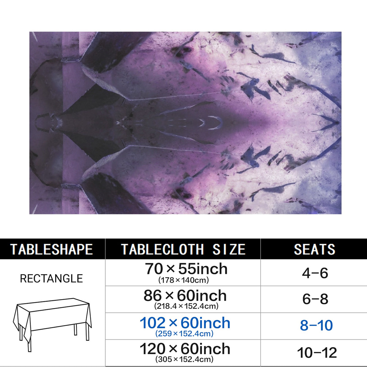 Tablecloth: Quartz, with Chlorite — Montgomery County, North Carolina, USA — Inverted Color