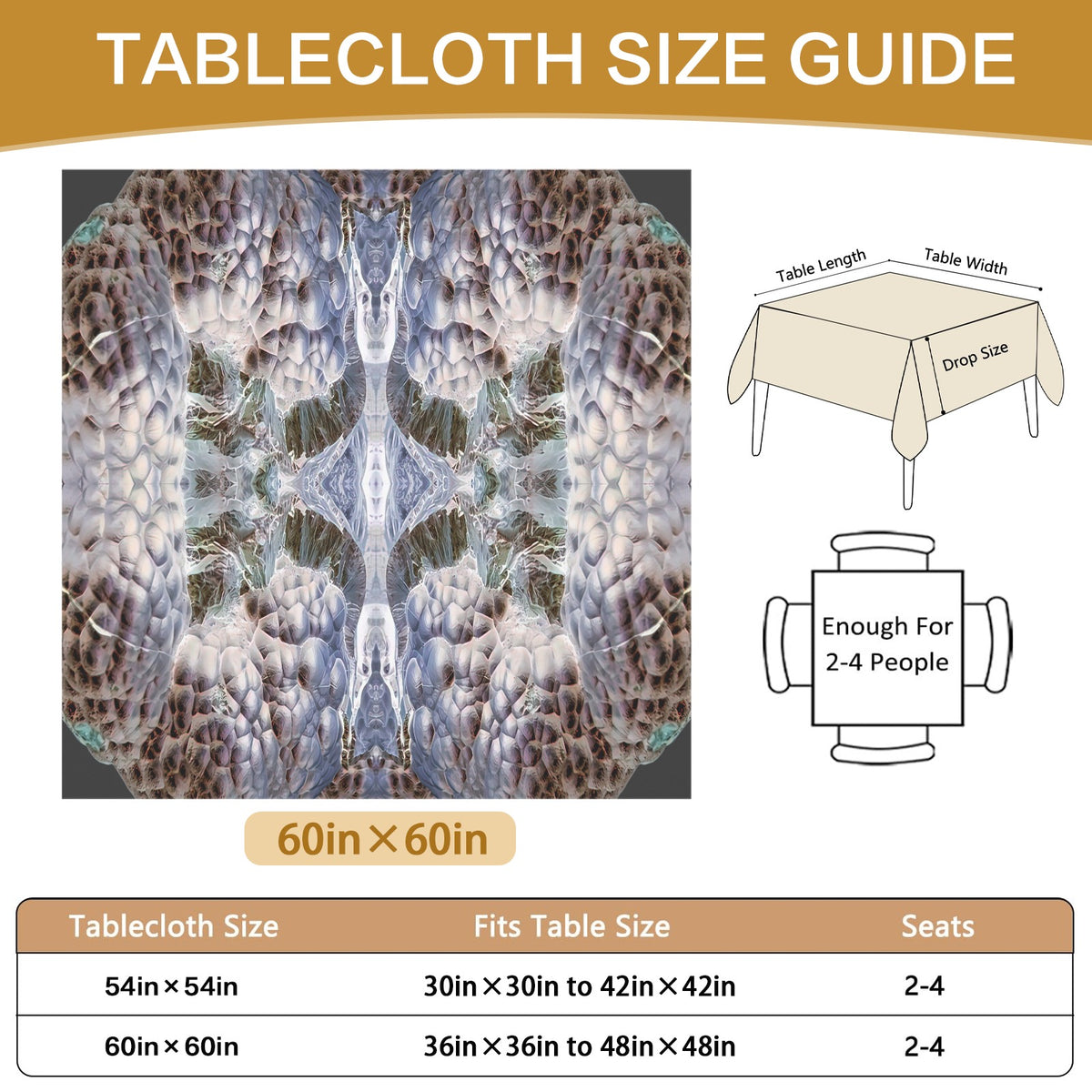 Tablecloth: Hematite, Botryoidal — New Mexico, USA — Inverted Color