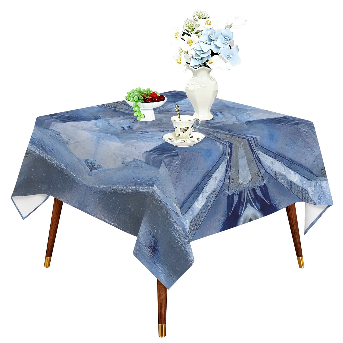 Tablecloth: Calcite — Sokolovskoe Iron Mine, Rudny, Kostanay Region, Kazakhstan — Inverted Color