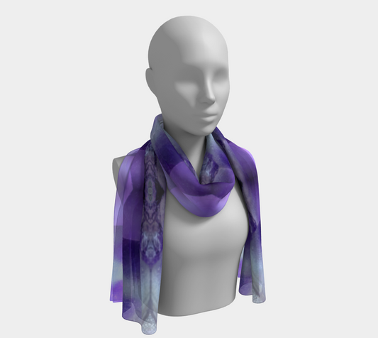 Long Scarf: Quartz, Amethyst ,Hourglass. Morocco
