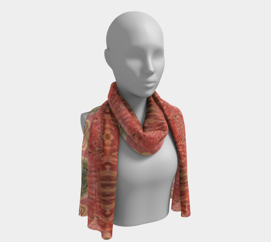 Long Scarf: Rhodocrosite, Argentina, Original Color