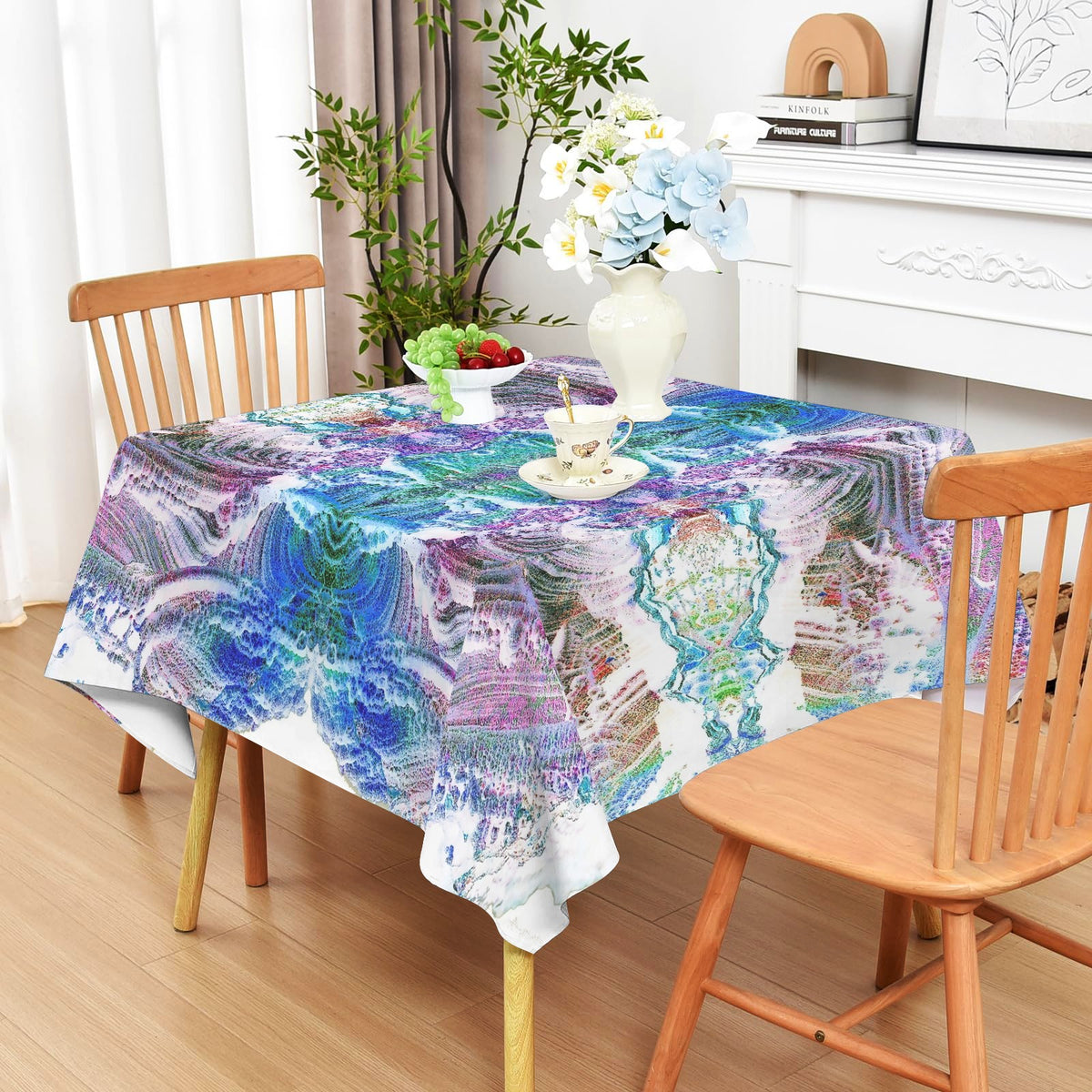 Tablecloth: Turgite, Iridescent Hematite, — Graves Mountain, Georgia, USA — EX Robert Plant — Inverted Color