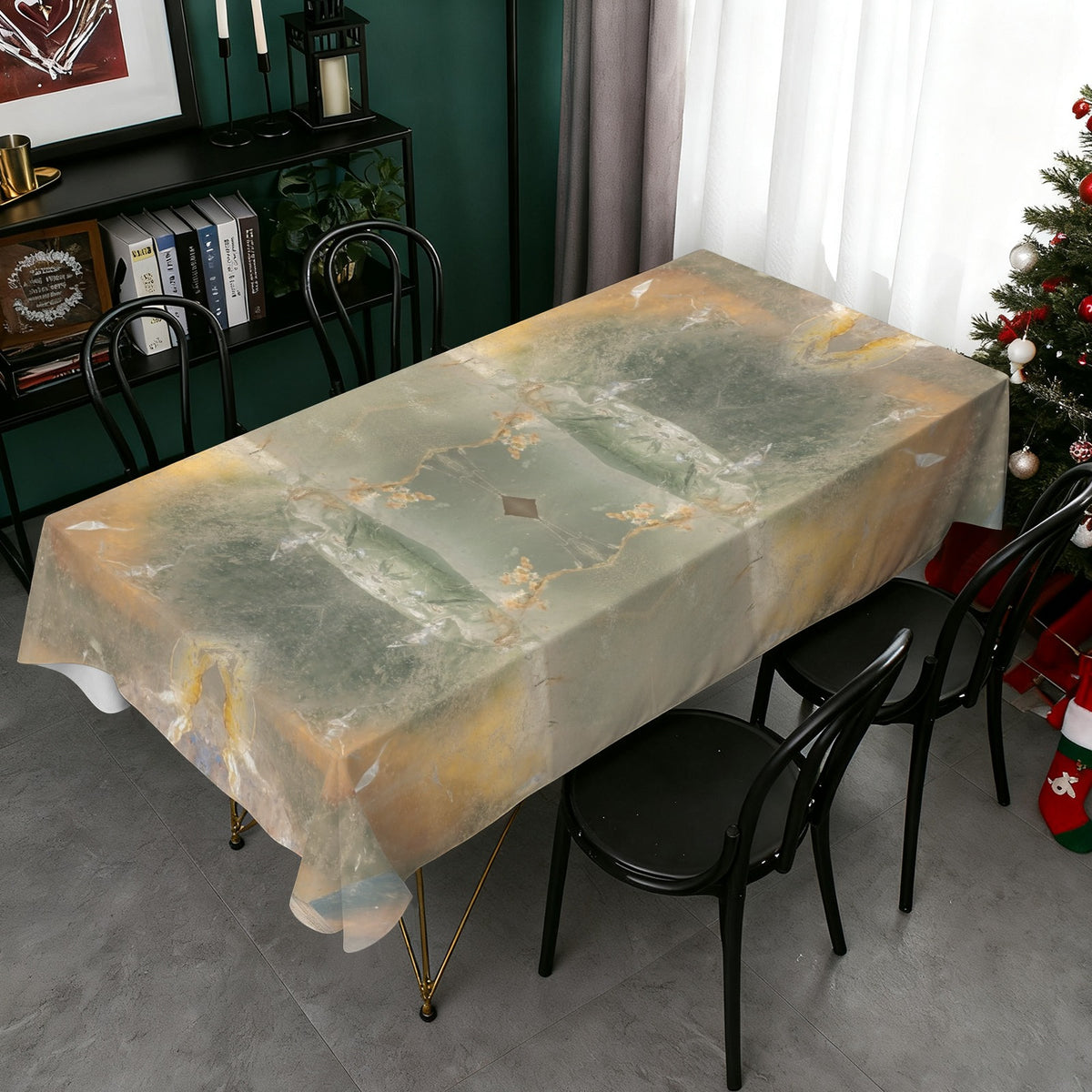 Tablecloth: Quartz, with Chlorite — Montgomery County, North Carolina, USA — Original Color
