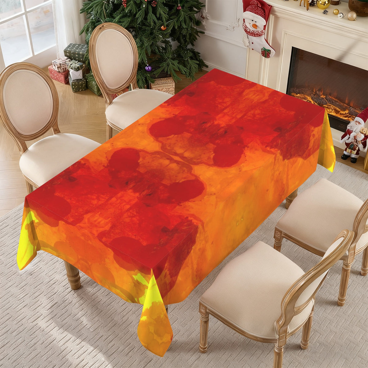 Tablecloth: Mimetite, on Wulfenite — San Francisco Mine, Mexico — EX Chris Wright — Inverted Color