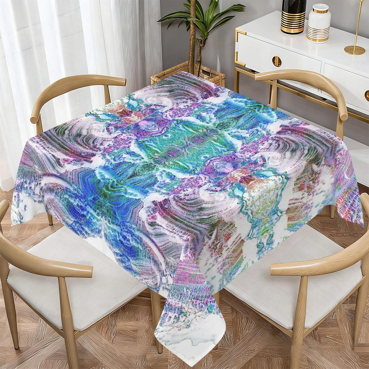 Tablecloth: Turgite, Iridescent Hematite, — Graves Mountain, Georgia, USA — EX Robert Plant — Inverted Color