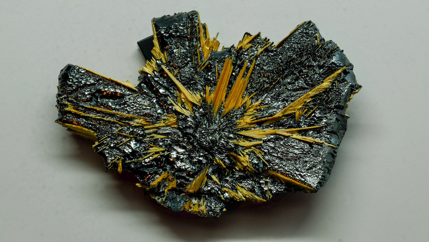 Long Scarf: Hematite with Rutile Crystals, Brazil (2)
