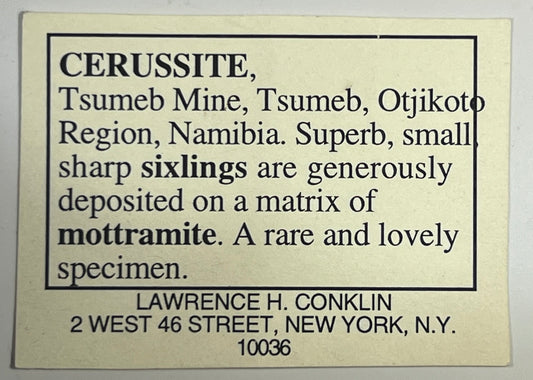 Bodycon Dress: Cerusite On Motramite, Flowers, Tsumeb, Namibia, EX Lawrence Conklin, Original Color