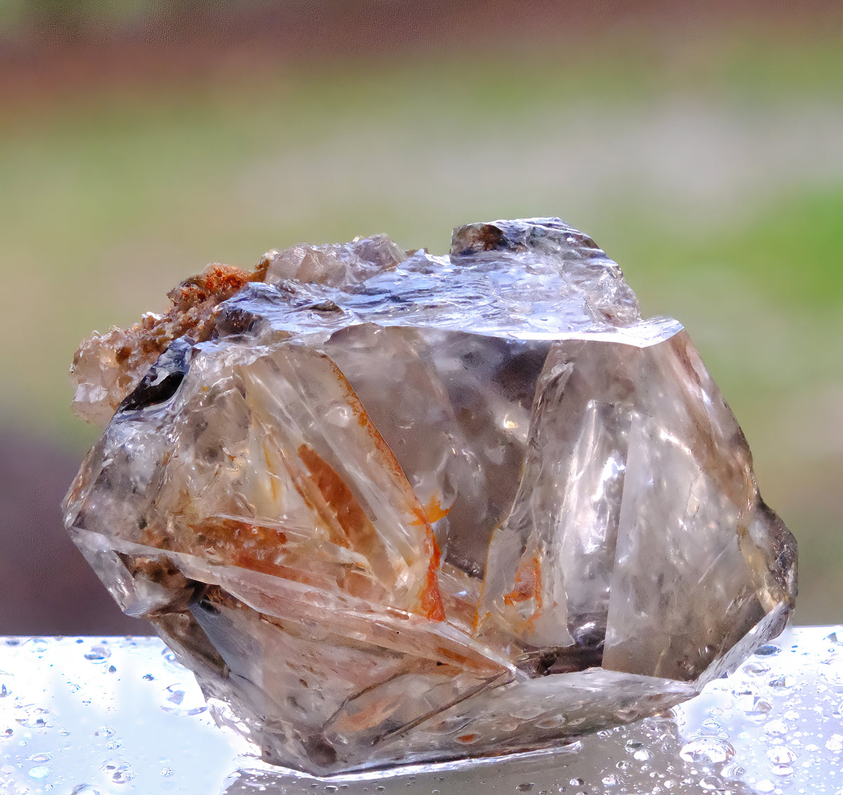 Tablecloth: Quartz, Smoky — Alexander County, North Carolina, USA — EX Crystal Perfection — Original Color