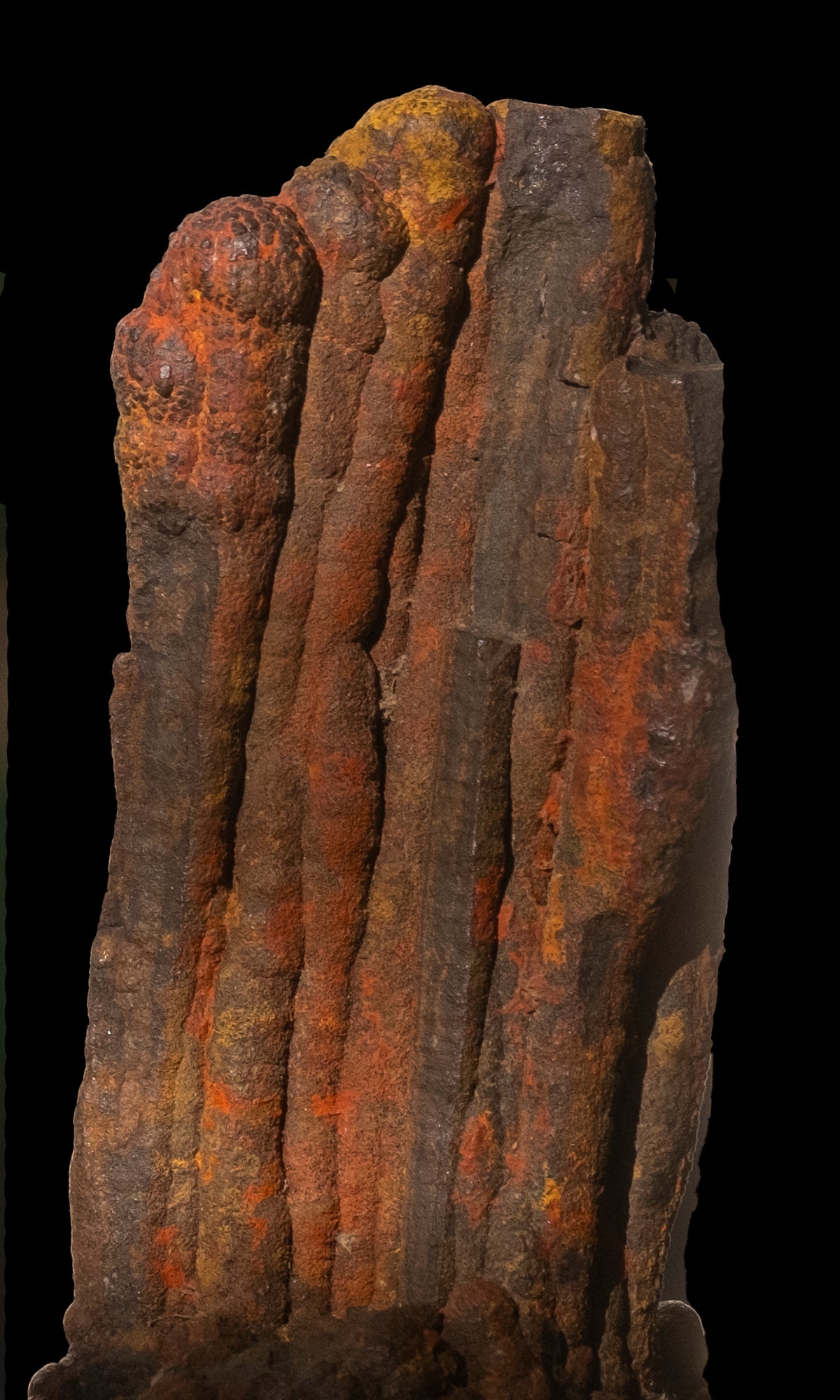 Long Scarf: Hematite, Stalagtite, Lake Superior ,Michigan, Original Color