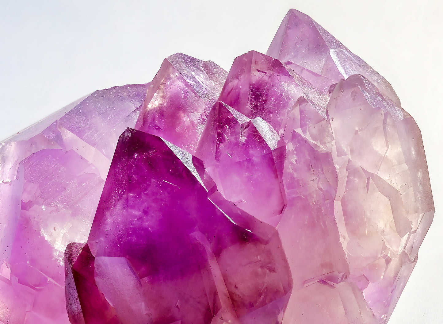 Handmade Silk Tie: Amethyst. Reel Mine, Union County , North Carolina