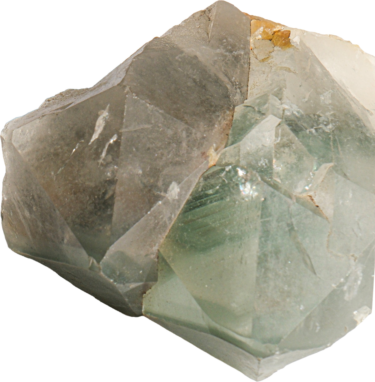 Tablecloth: Quartz, with Chlorite — Montgomery County, North Carolina, USA — Original Color
